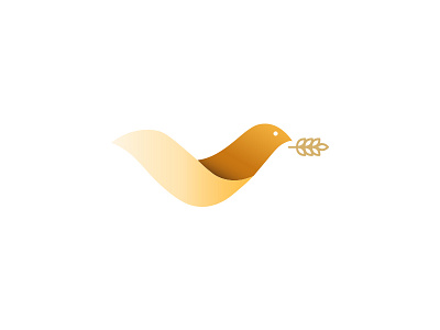 The first shot bird branding logo wheat