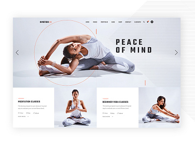 Yoga Home bold design fitness gym powerful progress run sport strong uiux wordpress yoga