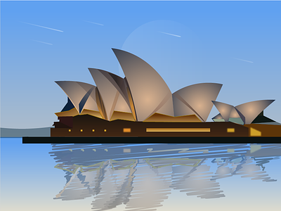 悉尼歌剧院 design 插画
