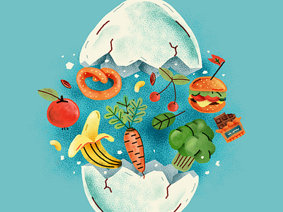 2019 Year Of Vegan diet food food art food illustration health nutrition plantbased selfcare vegan