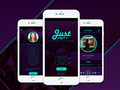 Just Play It - UI concept design