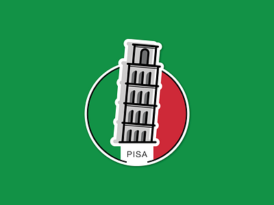 Pisa Icon cute design icon iconic italy landmark landmarks pisa simple travel world