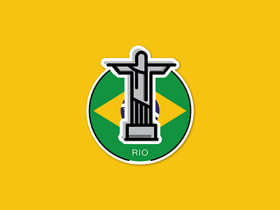 Brazil Icon brazil cute design icon iconic landmark landmarks rio simple travel world