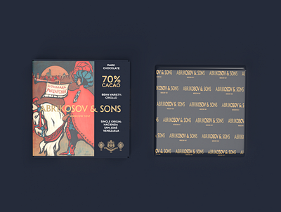 Abrikosov&Sons Chocolate Packaging 3d branding design label logo packaging