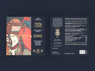 Abrikosov&Sons Chocolate Packaging