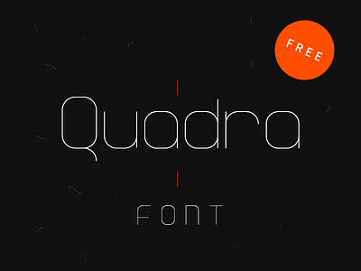 Quadra Type font free freebie sans serif type