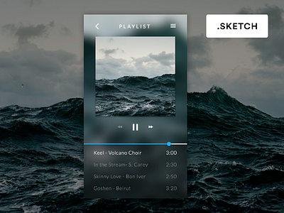 Music Player [Sketch] app free interface music player resource sketch