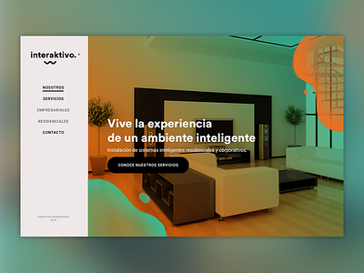 Interaktivo We abstract color entretaiment landing sidebar system