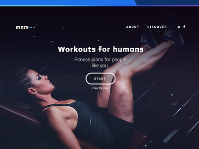 Fitness Landing Page