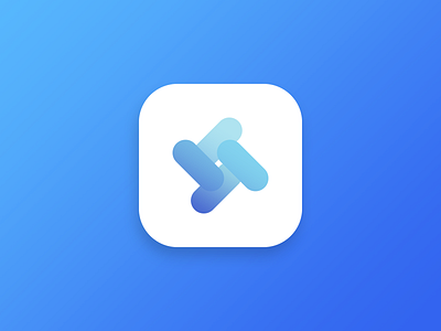 App Icon abstract app blue icon logo symbol
