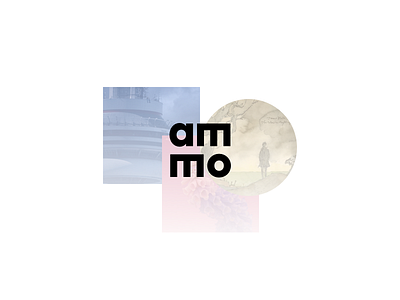 Logo ammo ammo logo minimal music simple square type
