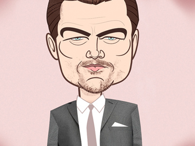 Leonardo DiCaprio caricature celebrity dicaprio drawgood film illustration leonardo movie portrait
