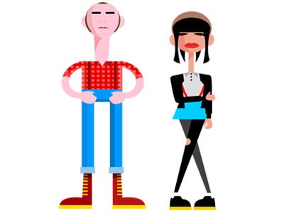 The Skinheads adobe illustrator assets character design drawgood fashion illustration music skinhead style vector youth culture