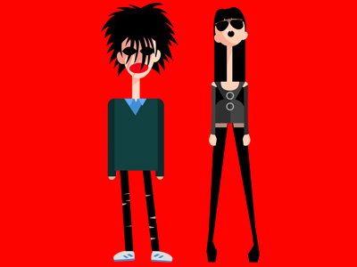 The Goths adobe illustrator assets character design drawgood emo fashion goth illustration music style vector youth culture