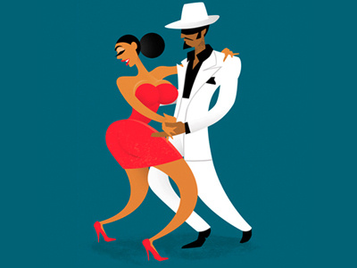 Last Salsa In Cuba character design cuba dance dancing love man romance salsa vector woman