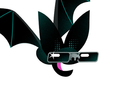 Blind As A Bat bat character design drawgood funny halloween humour illustration vector