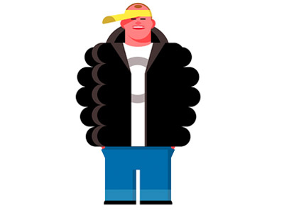 Chavtastic! cartoon character design chav drawgood funny humour illustration man teen vector working class