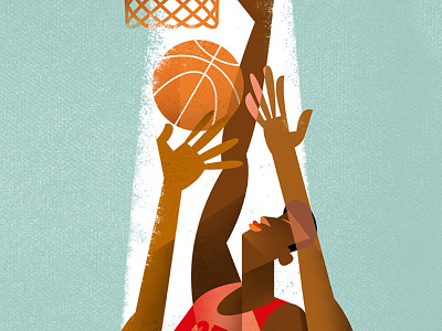 Alley-oop basket basketball drawgood illustration retro sport vector