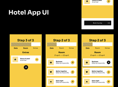 Hotel App UI branding ui