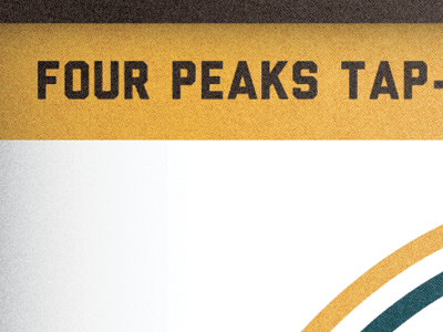 Four Peaks Tap-Takeover beer hotdogs poster texture