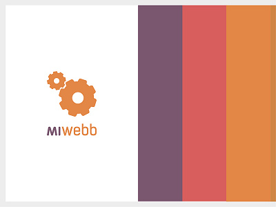 MiWebb logo branding colorpalette identity identitycolors logodesign miwebb software webstudio webwizard