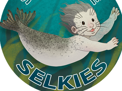 Save the selkies! character design children book creature illustration medibang mermaid seal selkie