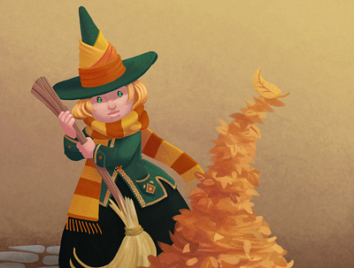 The Little Witchtober 1 character design clip studio paint illustration witch