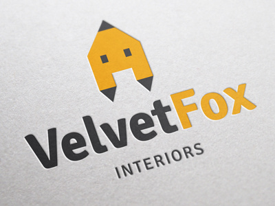 Logo Concept for Interiors Company brand identity fox interior interior design interiors logo velvet