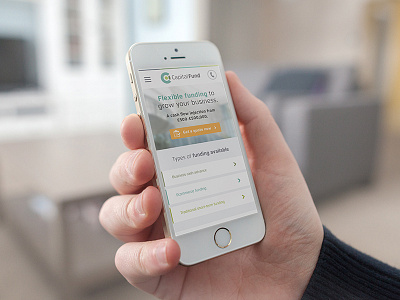 Capital Fund Mobile Site application clean finance funding mobile
