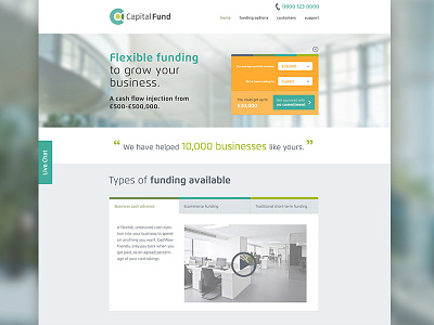 Capital Fund Website Design business capital fund clean corporate finance funding laurium