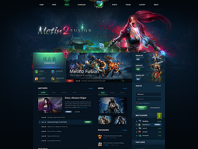 Metin2 Fusion art fantasy game metin2 mmorpg ninja template