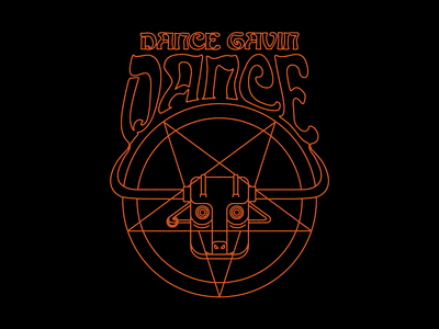 Dance Gavin Dance - Pentagram demon devil illustration pentagram psychedelic type typography