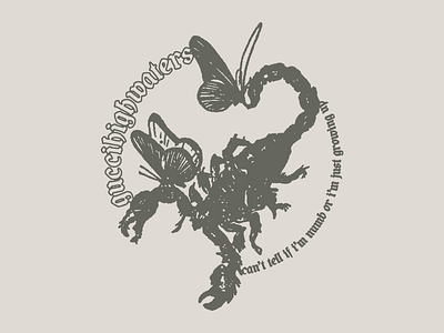 Guccihighwaters - Scorpion blackletter butterfly illustration scorpion type typography