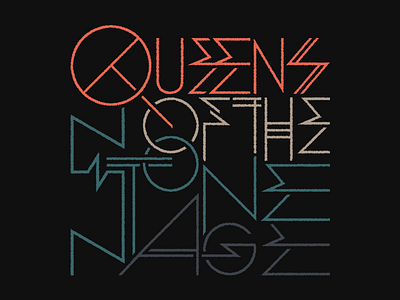 Queens Of The Stone Age - Runes hieroglyphics lettering runes type typography