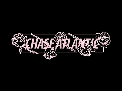 Chase Atlantic - Roses branding identity illustration logo rose type typography