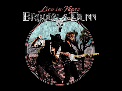 Brooks & Dunn - Desert Vintage country desert grunge texture type typography vegas vintage