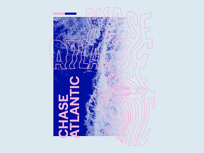 Chase Atlantic - Tidal Wave abstract glitch halftone photocopy type typography