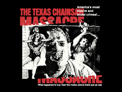 The Texas Chainsaw Massacre - Collage collage halloween horror movie poster type typography
