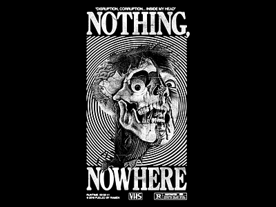 Nothing, Nowhere - Horrorshow grunge halloween horror illustration texture type typography vhs zombie