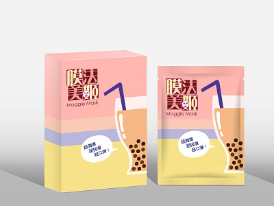 Mask design - Tapioca alicewu beautymask design graphic minyuwu package portfolio taiwan tapioca