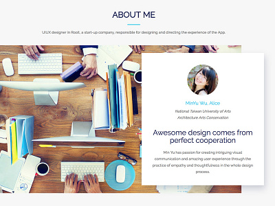 Self-Developed Portfolio designer portfolio product design rwd uiux web design