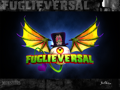 Fuglieversal Logo 3d art 3d illustration character design characters cinema 4d fuglieversal horror movies universal monsters zbrush