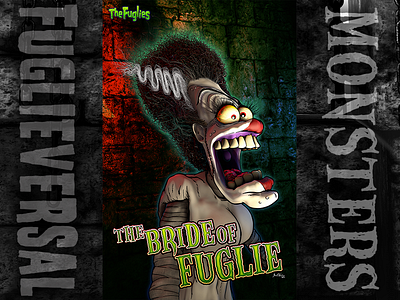 The Bride of Fuglie 3d art 3d illustration character design characters cinema 4d fuglieversal horror movies universal monsters zbrush
