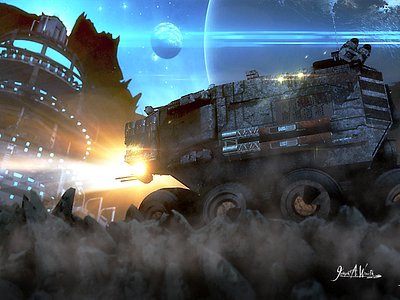 Jovian Trader 3d illustration after effects fantasy futuristic outerspace sci fi science fiction illustration syfy