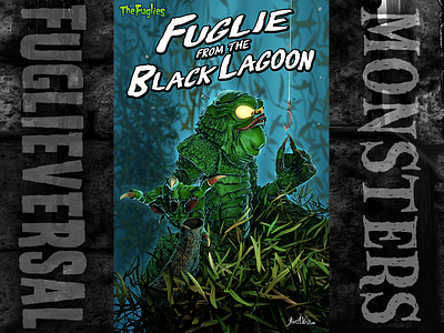 Fuglie From The Black Lagoon 3d art 3d illustration character design characters cinema 4d fuglieversal horror movies universal monsters zbrush