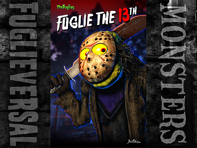 Fuglie the13th 3d art 3d illustration character design characters cinema 4d fuglieversal horror movies universal monsters zbrush