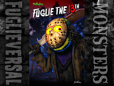 Fuglie the13th 3d art 3d illustration character design characters cinema 4d fuglieversal horror movies universal monsters zbrush