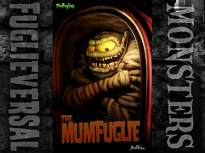The Mumfuglie 3d art 3d illustration character design characters cinema 4d fuglieversal horror movies universal monsters zbrush