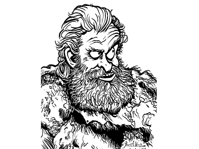 Tormund Dragonsbane caricature cartoon character games of thrones got illustration tormund