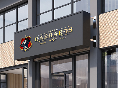 Barbaros Barber Shop art barbaros barber design illustration logo shop